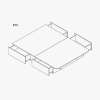 Nouveau Concept 13" Platform Bed 2 Drawers Each Side 879